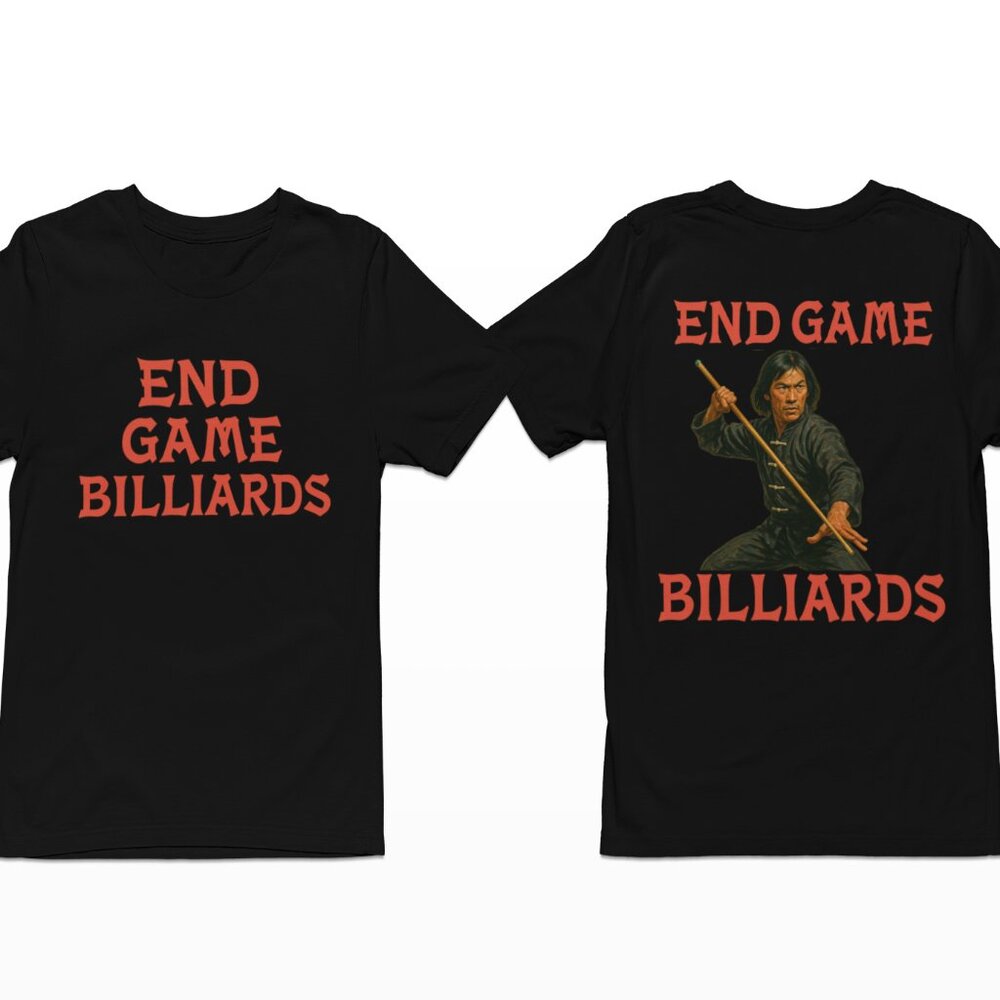 End Game Billiards – Martial Arts Cue Master Tee